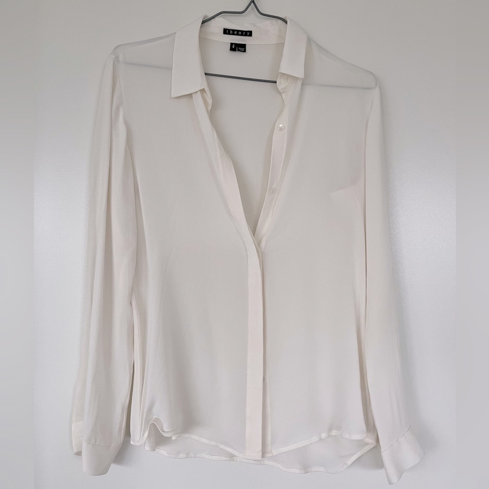 Theory silk top size S